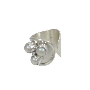 Hand crafted sterling silver ring